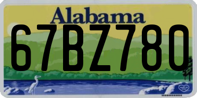 AL license plate 67BZ780