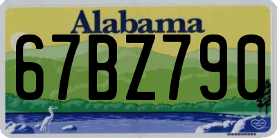 AL license plate 67BZ790