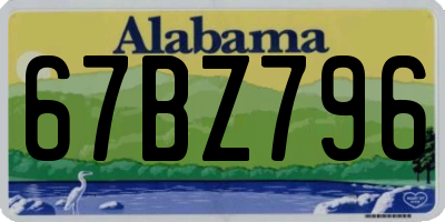 AL license plate 67BZ796