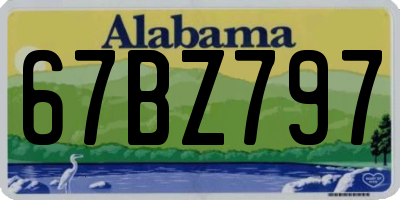 AL license plate 67BZ797