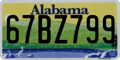 AL license plate 67BZ799