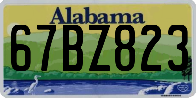 AL license plate 67BZ823
