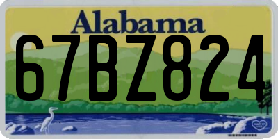 AL license plate 67BZ824