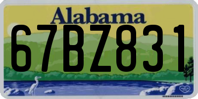 AL license plate 67BZ831