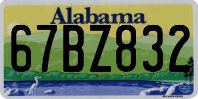AL license plate 67BZ832