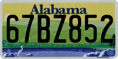 AL license plate 67BZ852