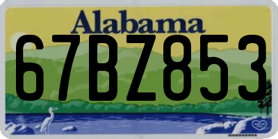 AL license plate 67BZ853
