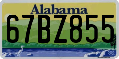AL license plate 67BZ855