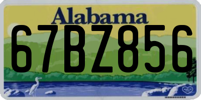 AL license plate 67BZ856