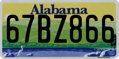 AL license plate 67BZ866