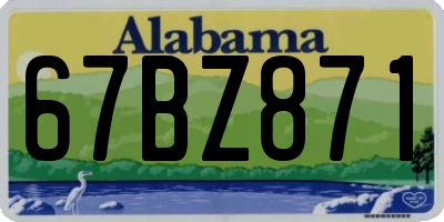 AL license plate 67BZ871