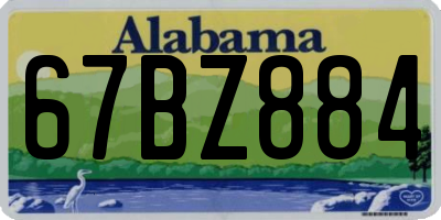 AL license plate 67BZ884