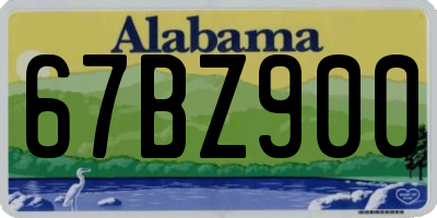 AL license plate 67BZ900