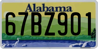 AL license plate 67BZ901