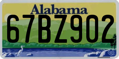 AL license plate 67BZ902