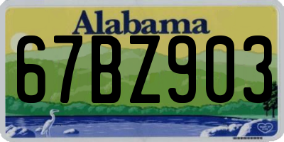 AL license plate 67BZ903