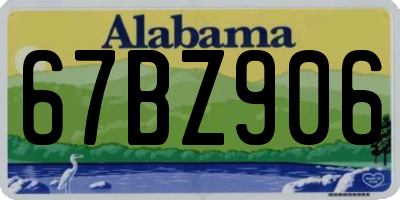 AL license plate 67BZ906