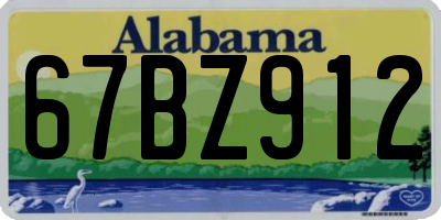 AL license plate 67BZ912