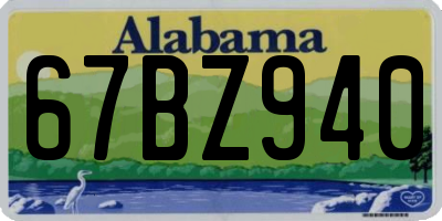 AL license plate 67BZ940
