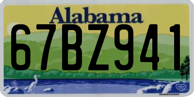 AL license plate 67BZ941