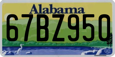AL license plate 67BZ950
