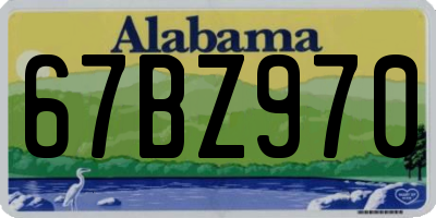 AL license plate 67BZ970