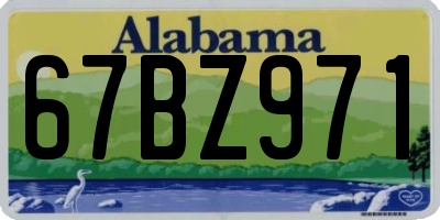 AL license plate 67BZ971
