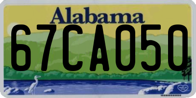 AL license plate 67CA050