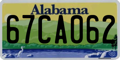 AL license plate 67CA062