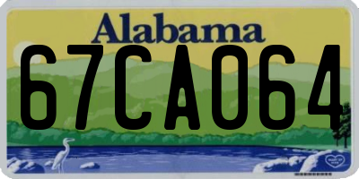 AL license plate 67CA064
