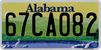AL license plate 67CA082