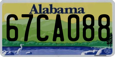 AL license plate 67CA088