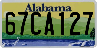 AL license plate 67CA127