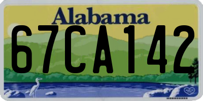 AL license plate 67CA142