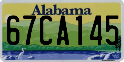 AL license plate 67CA145