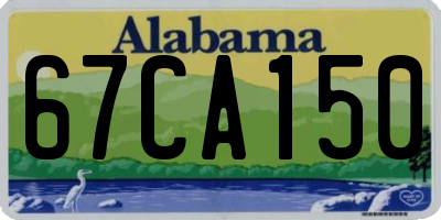 AL license plate 67CA150