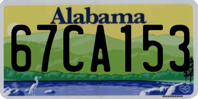 AL license plate 67CA153
