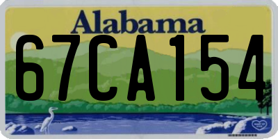 AL license plate 67CA154