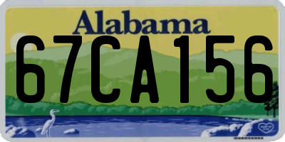 AL license plate 67CA156