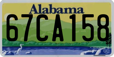 AL license plate 67CA158