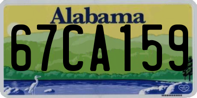 AL license plate 67CA159