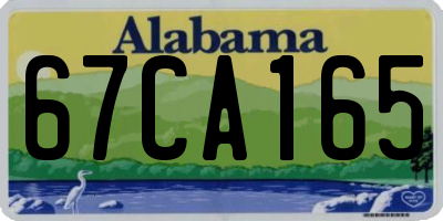 AL license plate 67CA165