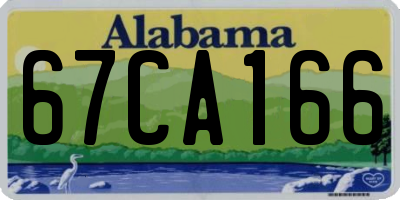 AL license plate 67CA166