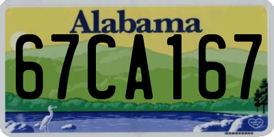 AL license plate 67CA167