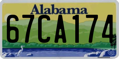 AL license plate 67CA174