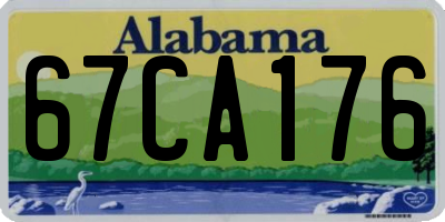 AL license plate 67CA176