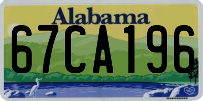 AL license plate 67CA196
