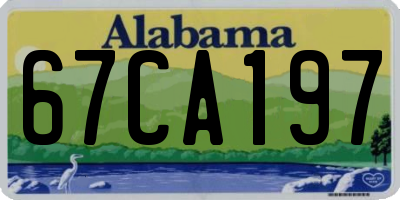 AL license plate 67CA197