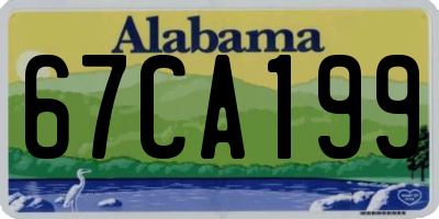 AL license plate 67CA199