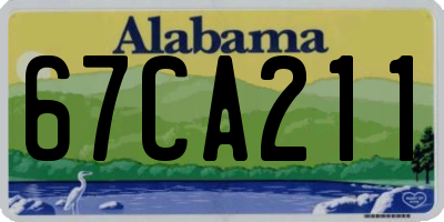 AL license plate 67CA211